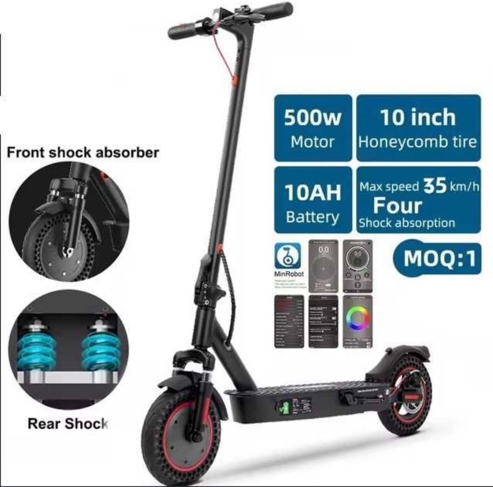 Hulajnoga elektryczna skuter iscooter i9max 500W 35km/h i9 max 40km