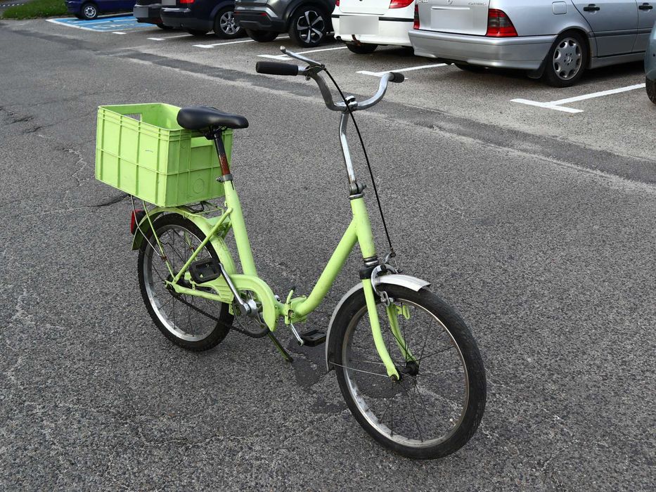 Rower dla seniora SKŁADAK z obniżoną ramą, koła 20 cali, jednobiegowy