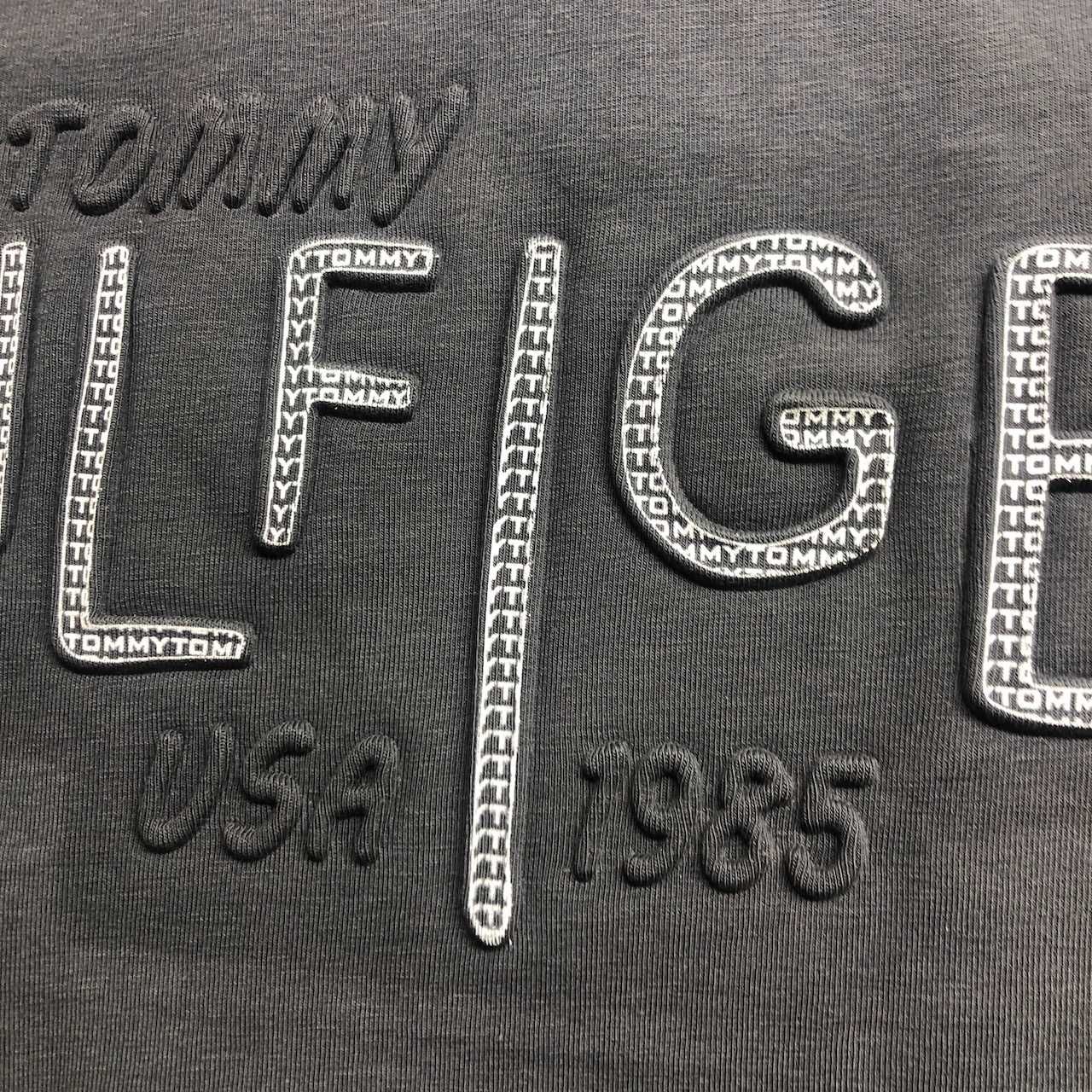 T-shirt męski Tommy Hilfiger grafitowy rozmiar L