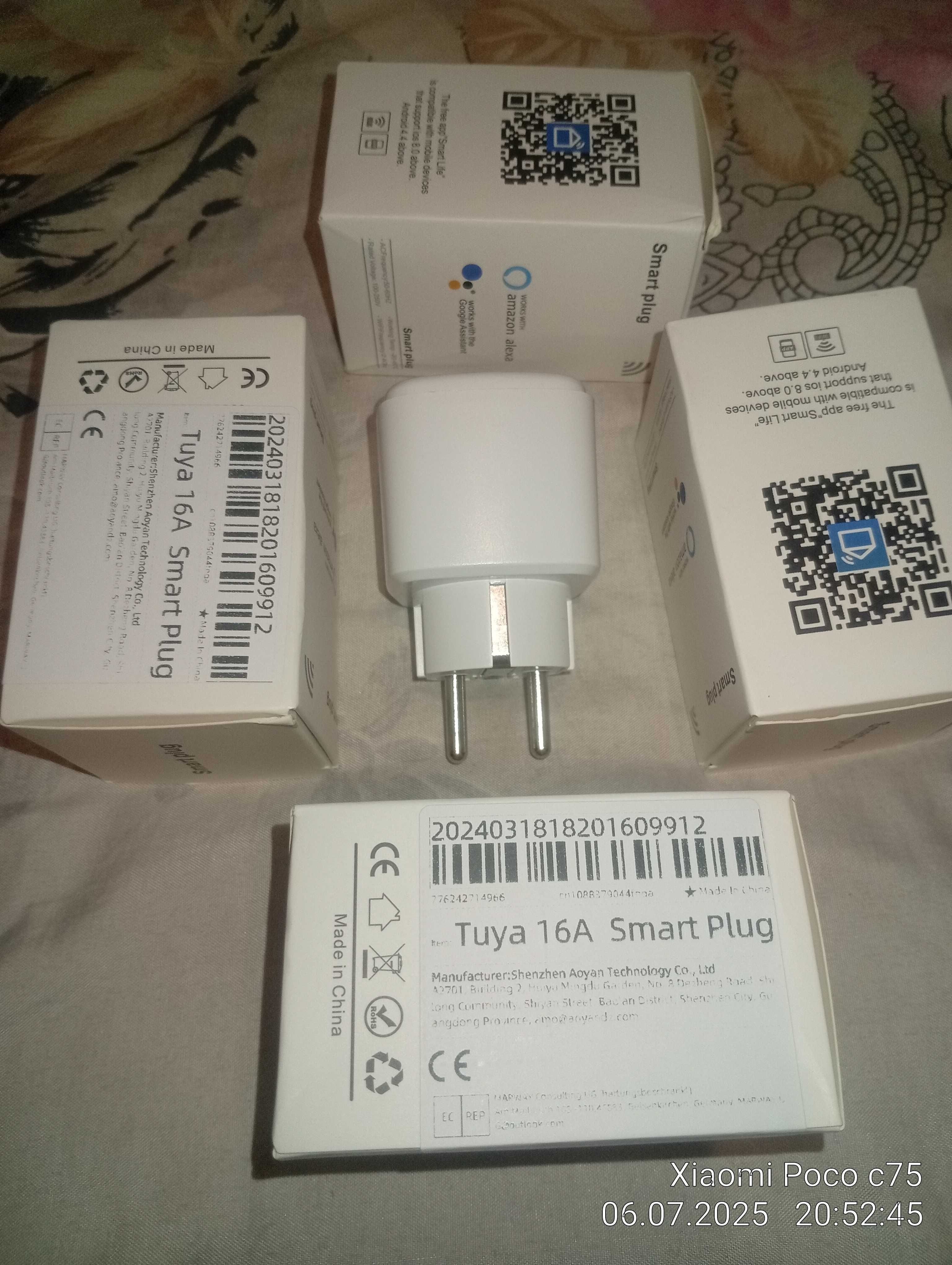 Умный Таймер розетка tuya 16A wifi Вкл./выкл. Э.приборов по расписанию