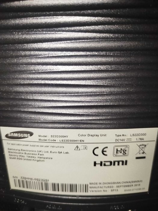 Monitor Samsung de 22 Polegadas