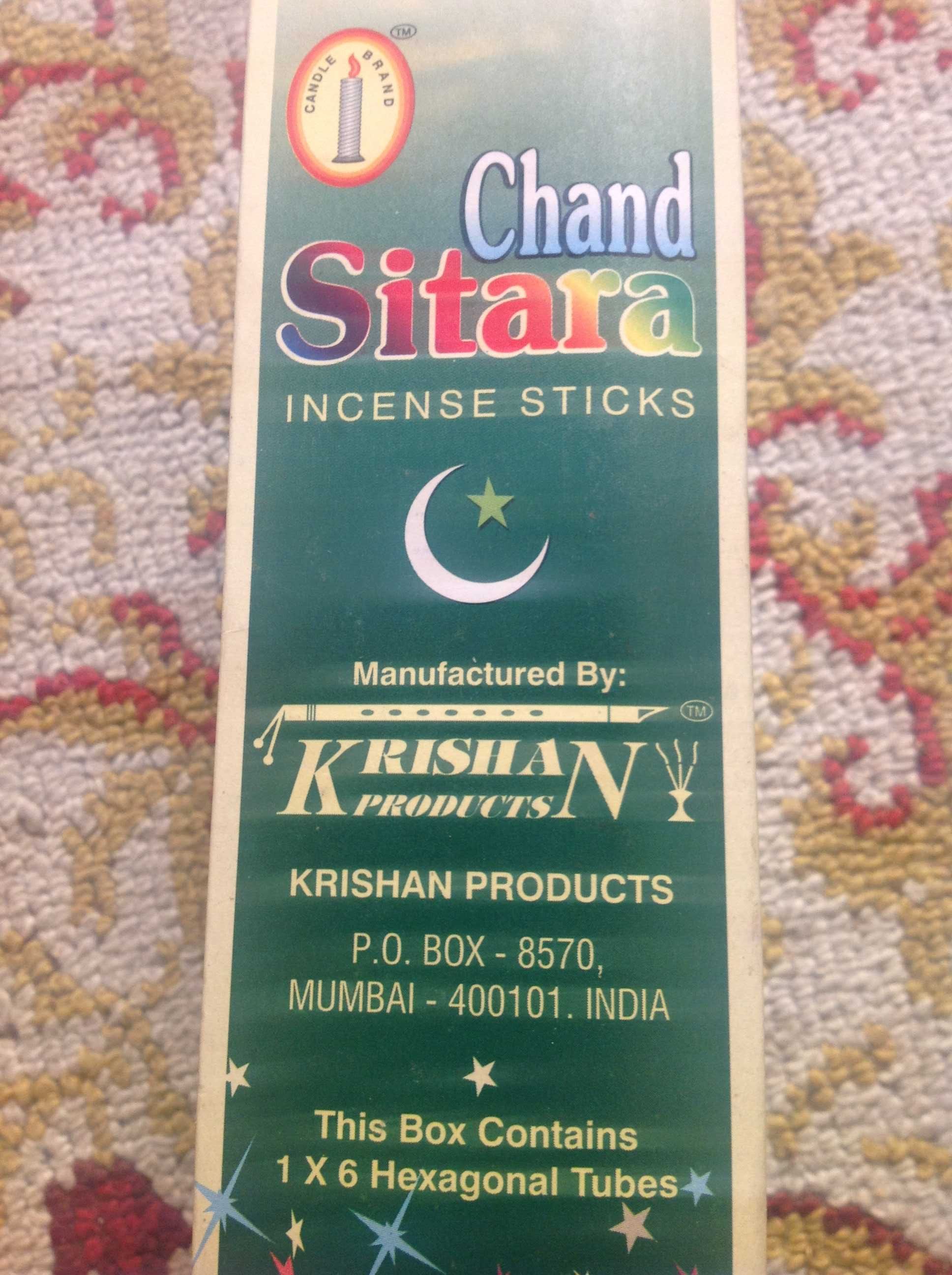 Incenso Krishan - Chand Sitara - portes incluidos