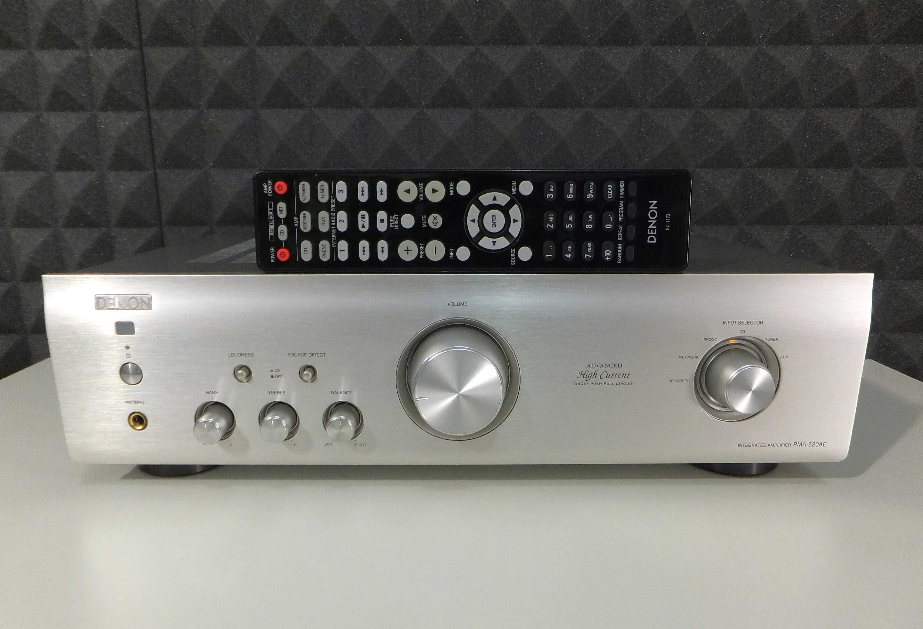 Solidny markowy wzmacniacz stereo DENON PMA-520AE