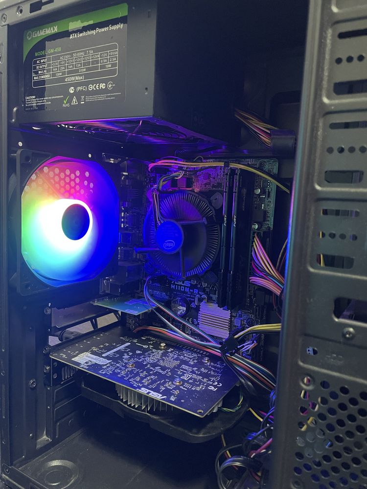 Игровой ПК 1050Ti i5-7400 16gb Ram SSD+HDD