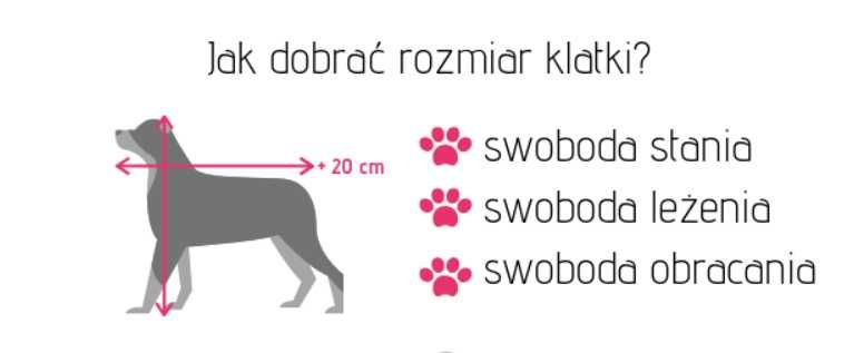 NOWA KLATKA ZAGRODA POSŁANIE kennel druciany dla psa, czworonoga 76x47