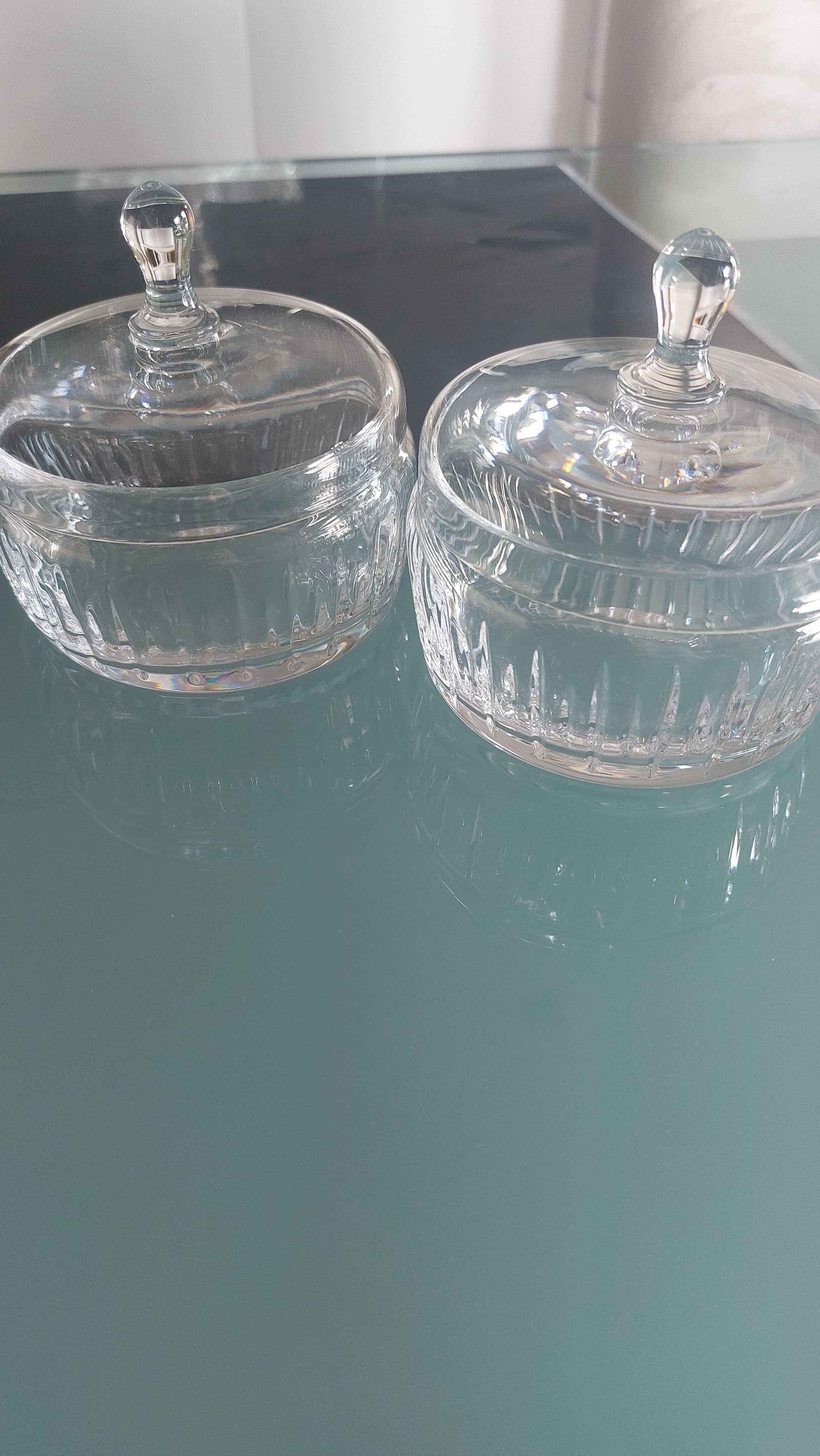 Conjunto de dois frascos pequenos da Cristal Atlantis