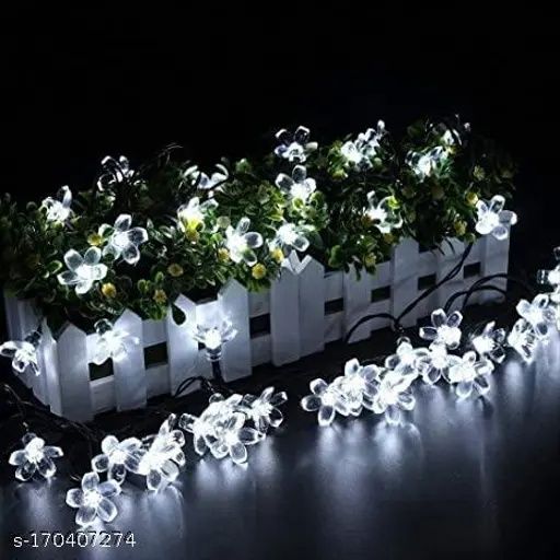 Гирлянда 9.5м 50 Led на солнечной панели сакура