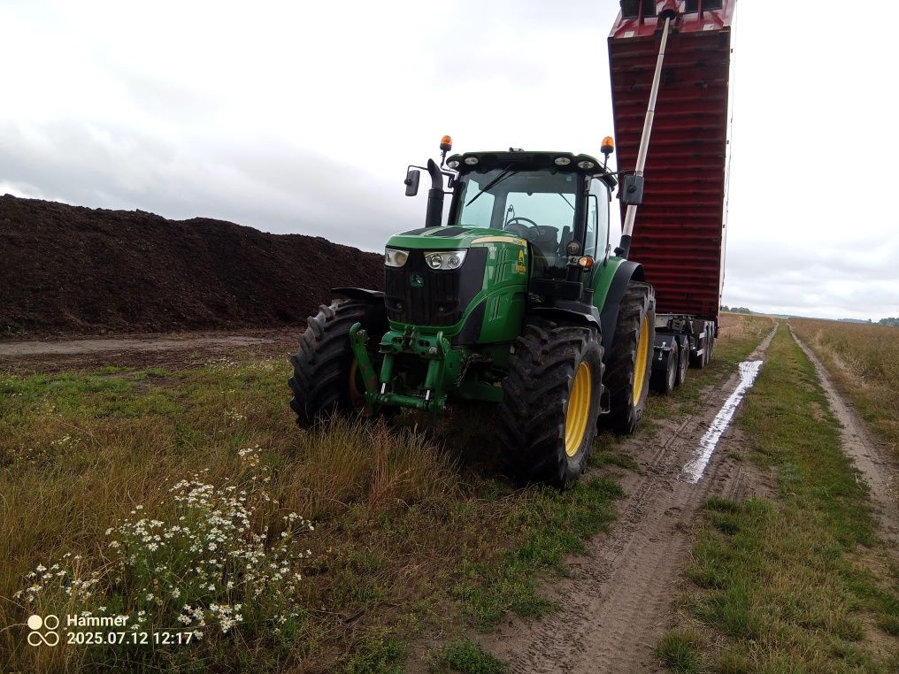 Ciągnik John Deere 6170R pneumatyka miękka oś power quad tls