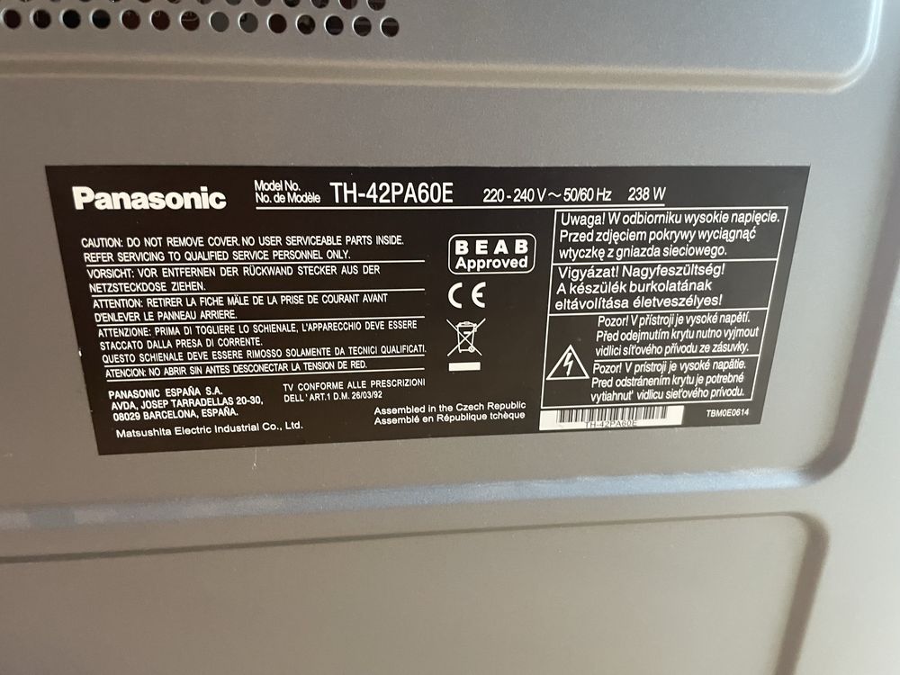Telewizor Panasonic *PLAZMOWY*
