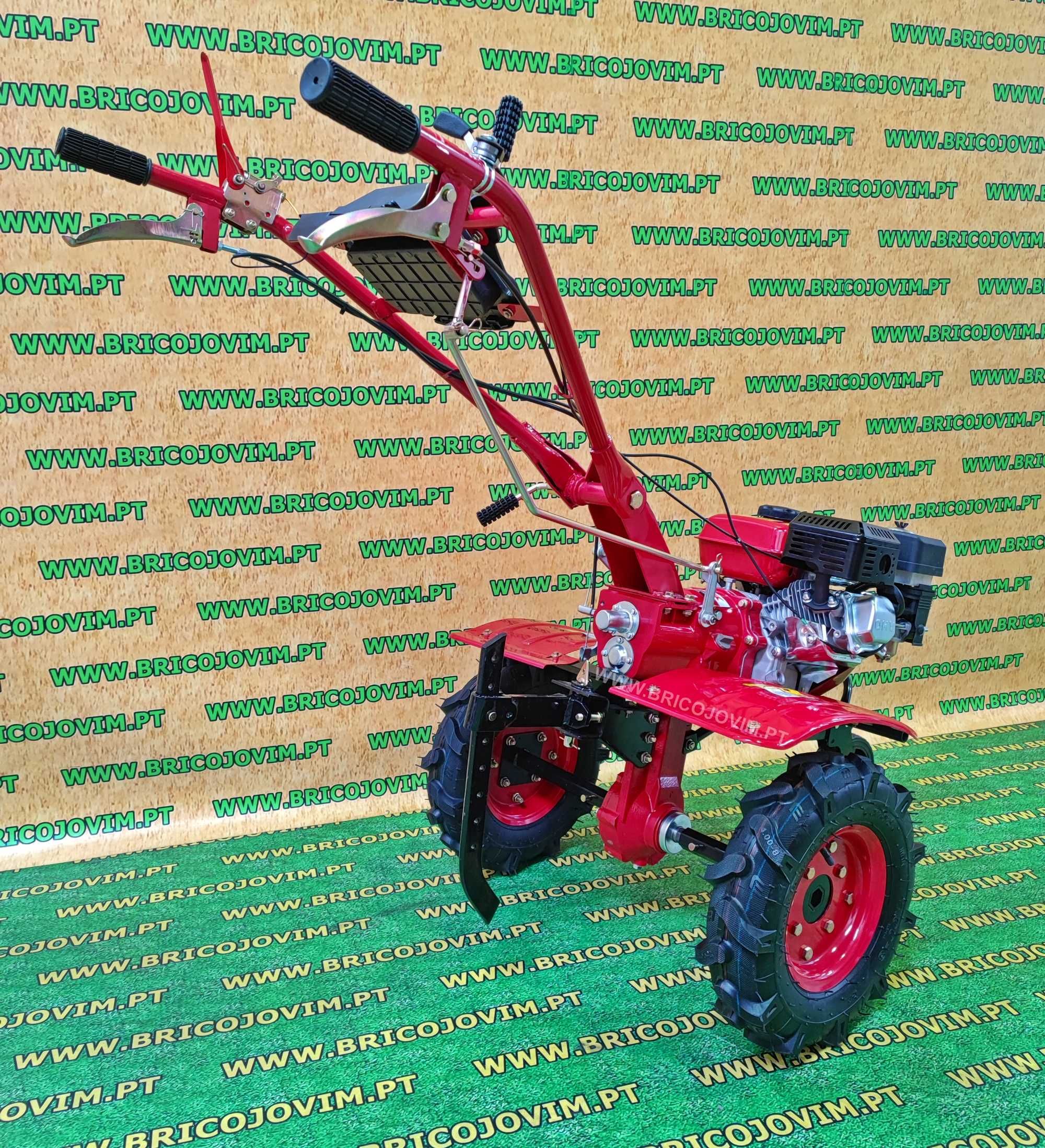 Motoenxada Transmissão Directa - Novas - 7 cv + Rodas pneumaticas