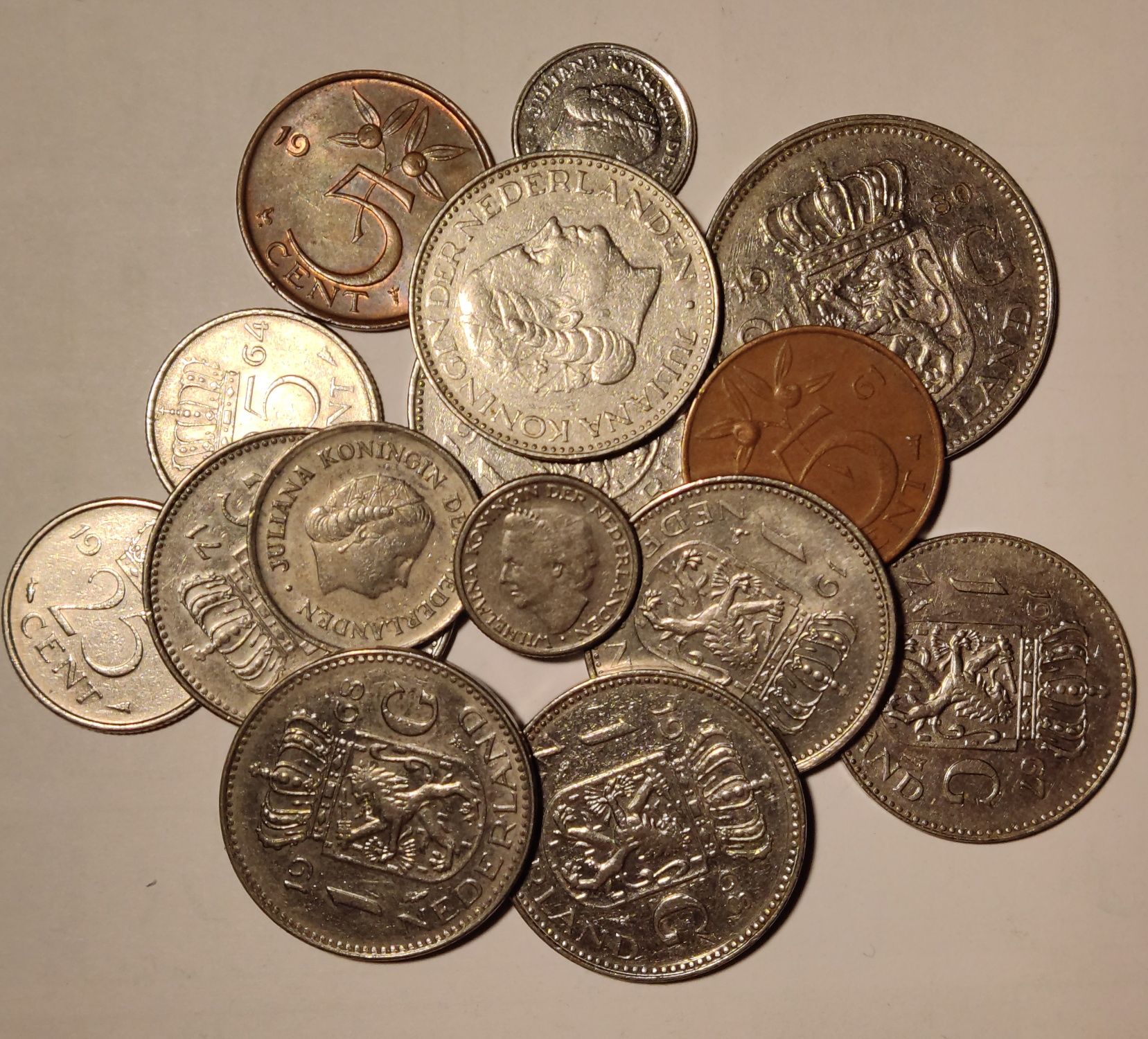 Lote de moedas da Holanda