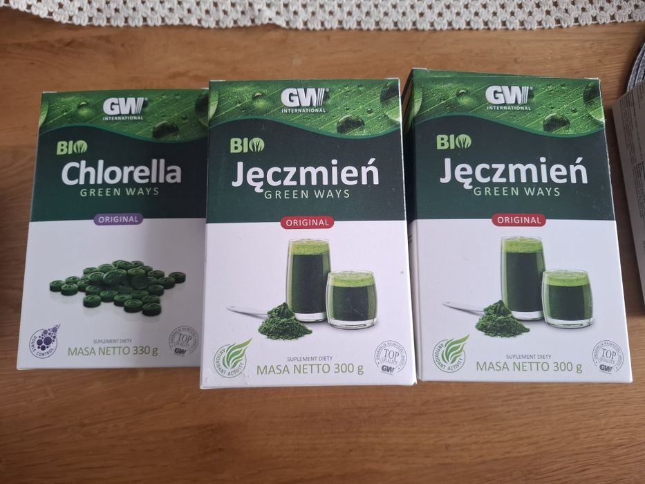 Chlorella I młody jęczmień green ways nowe