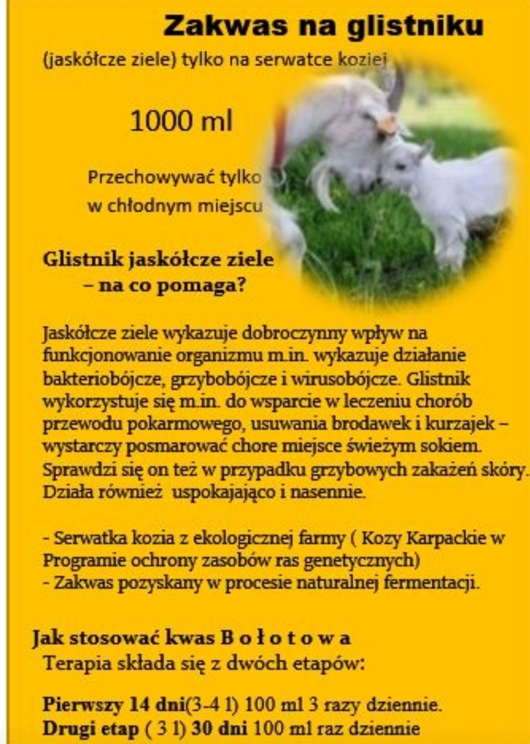 1 L.Zakwas Bołotowa, enzymy wg Barbary Kazana.tylko kozia serwatka