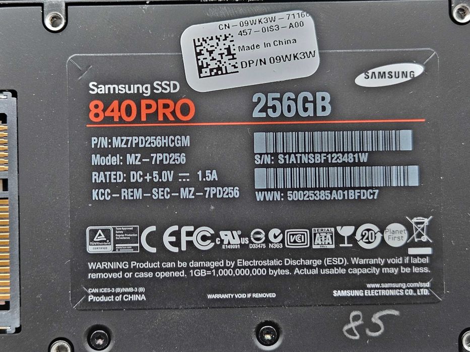 SSD 256Gb MLC 2.5 Sata Samsung 840 PRO MZ-7PD256 92 - 97% здоров'я