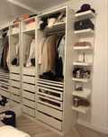 Open closet ikea branco