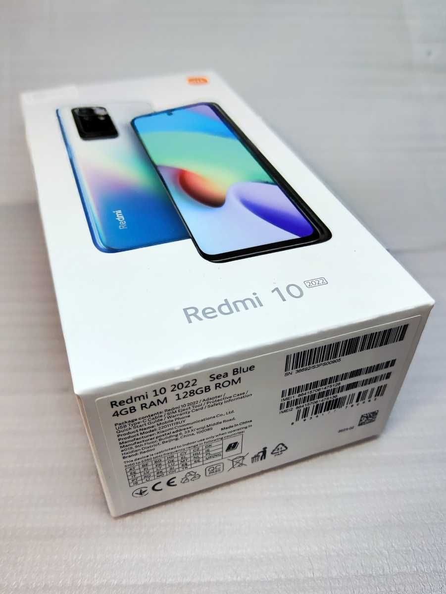 Xiaomi Redmi 10 4/128GB Sea Blue na gwarancji