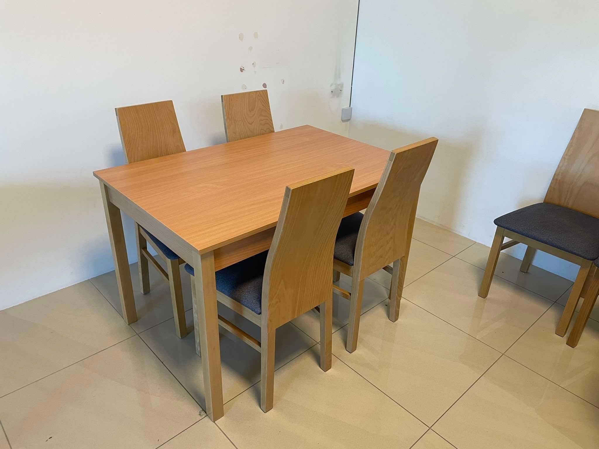 (70WR) Stół 120 x 80 cm + 4 krzesła, wyprzedaż 799 zł
