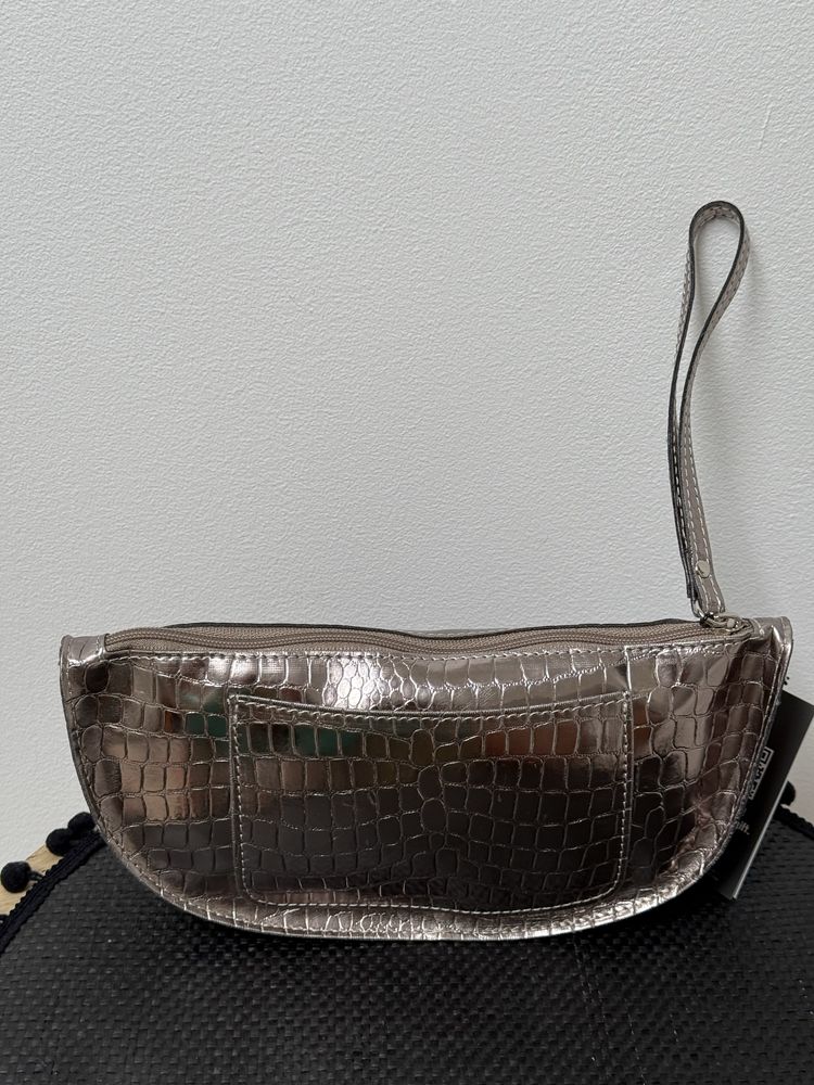 O bag Borsa Completa Mała Srebrna torebka