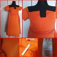 Pomarańczowa sukienka, Asos Maternity, Nowa sukienka