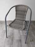 Conjunto mesa e cadeiras jardim.
