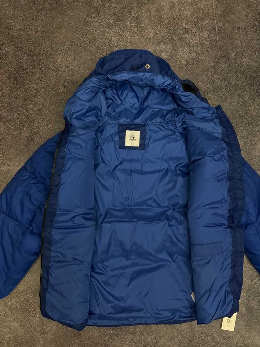 CP Company x Palace puffer чорна куртка пуховик сп компані пелес синя
