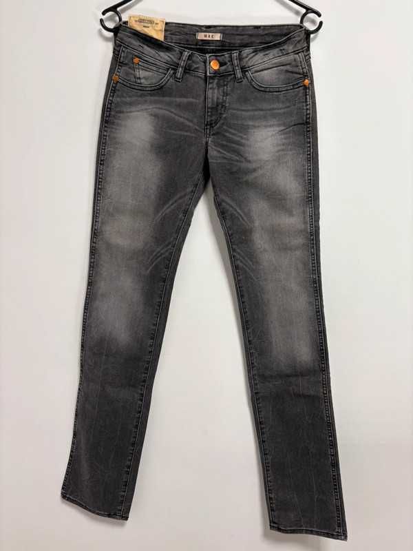 Wrangler MAE W26 L34 Damskie Jeansy Czarne Straight