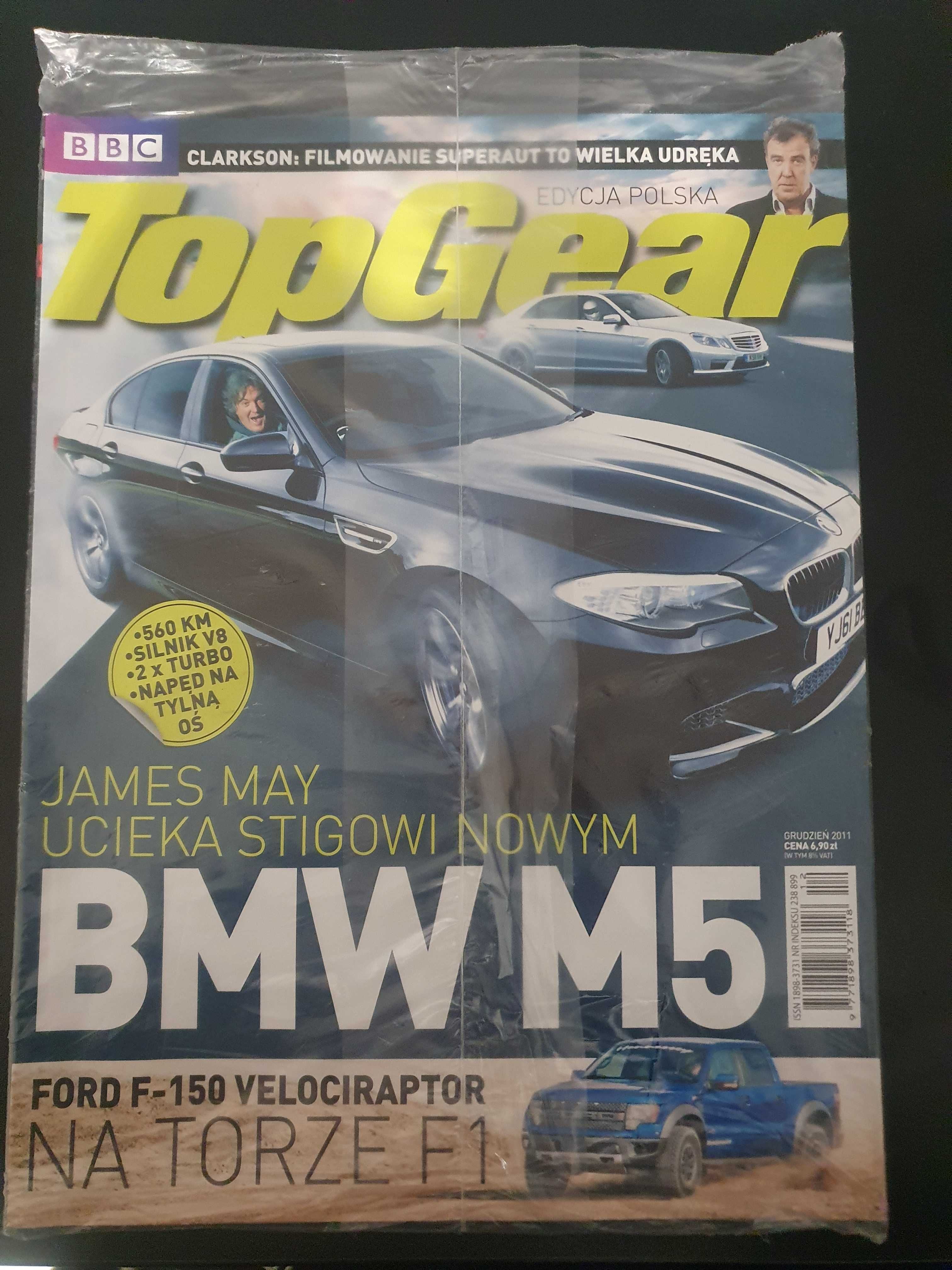 Gazeta czasopismo miesięcznik Top Gear numer 46 grudzień 2011 nowa w f
