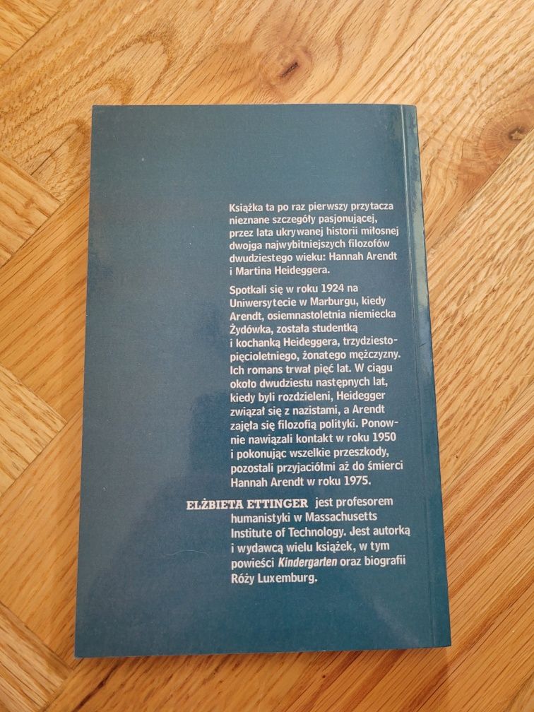 Hannah Arendt Martin Heidegger - Elżbieta Ettinger