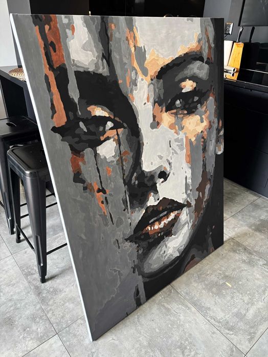 Obraz RĘCZNIE MALOWANY -  100x130cm - AKRYL