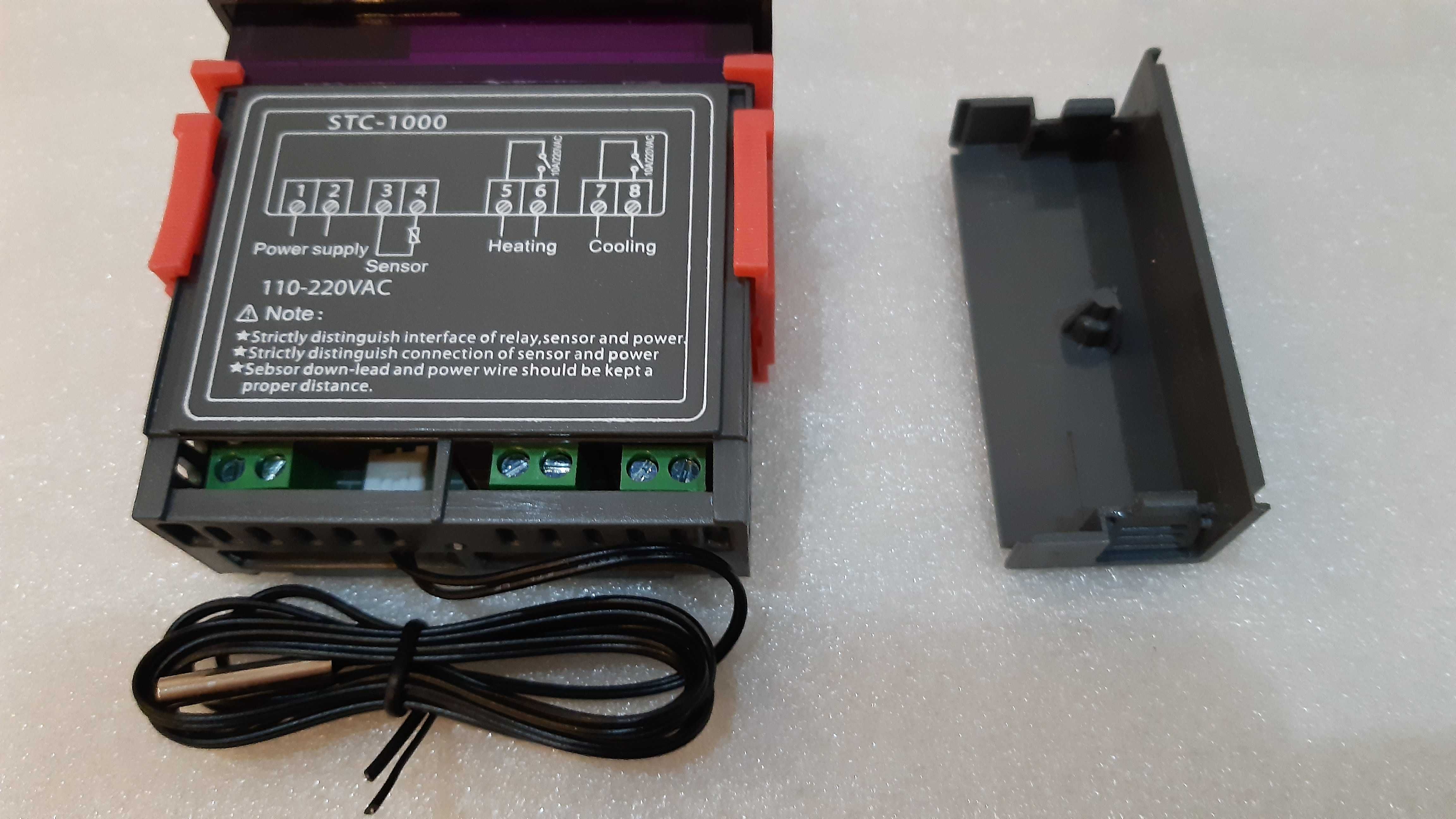 Controlador de temp. digital aquecimento refrigeração 220v - 12v - 24v