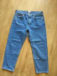 Spodnie męskie TOPMAN nowe W34 rybaczki zwężane jeans vintage