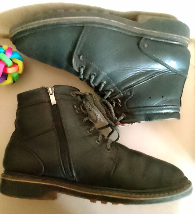 Зимние ботинки из натуральной кожи. Made in Germany. Размер 42 (27 см)