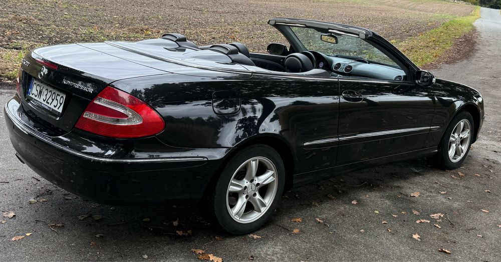 **Mercedes Benz CLK 200K 163km, W209, cabrio, skóry, automat**