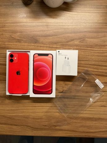 Apple iPhone 12 mini 128 GB RED  Nowy+ ładowarka