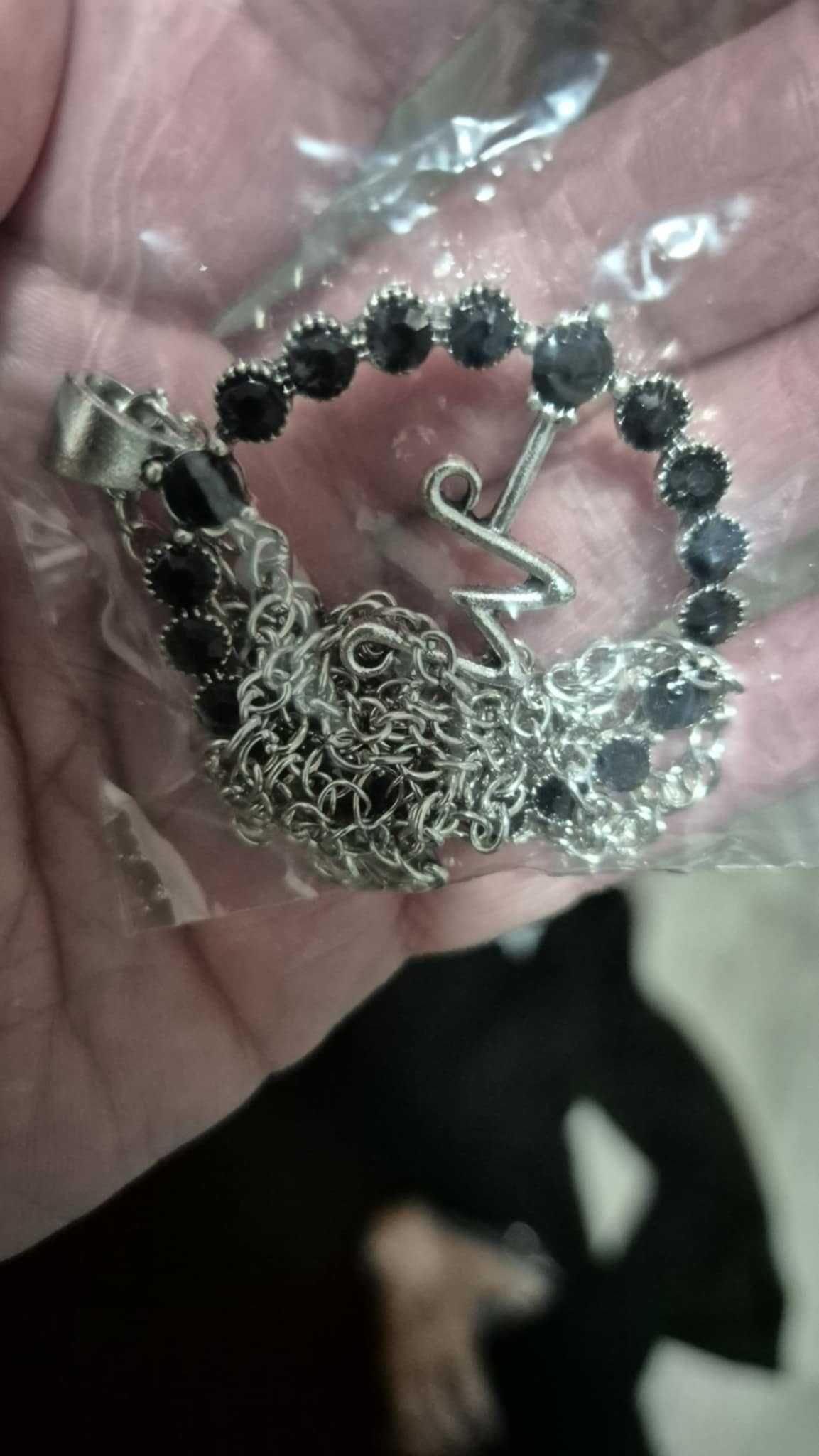 PRZEBRANIE WEDNESDAY ADDAMS sukienka rączka strój karnawał zestaw XL