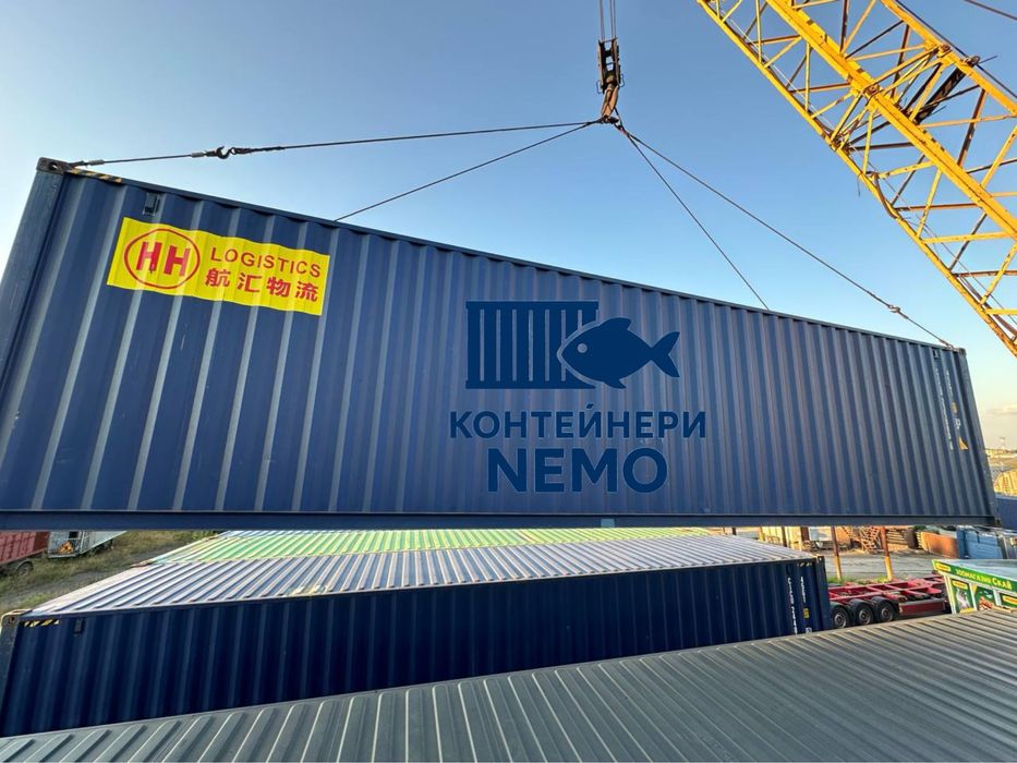 Морской контейнер 40 футов, Высокий 2,9м / Свежий 2021 / Доставка +