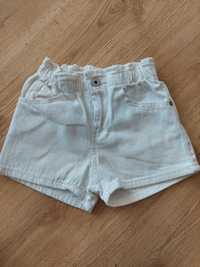 Białe spodenki jeansowe rozmiar 116 Little Kids 100 % bawełna