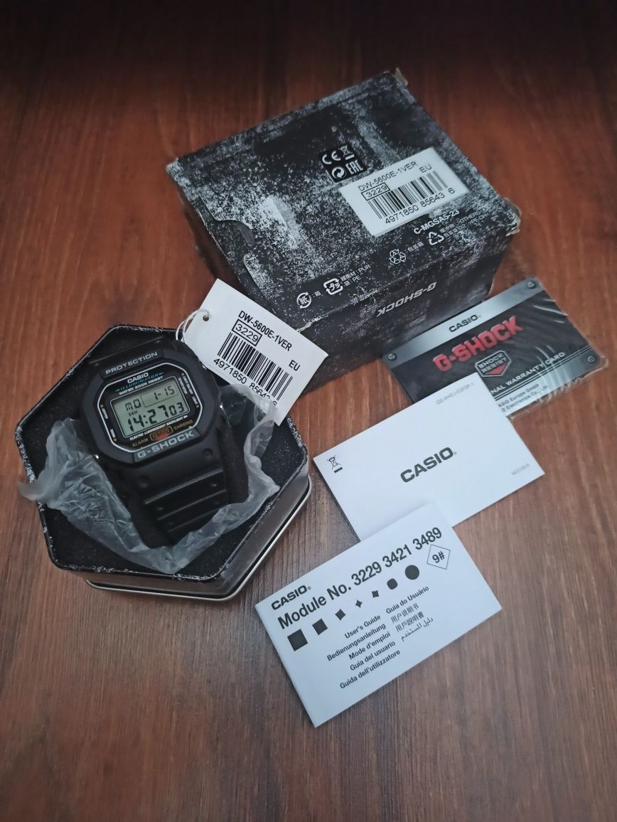 Годинник чоловічий Casio G-Shock DW-5600E-1V Original mod.: 3229