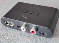 Odbiornik bluetooth 5.3 Audio z wyjściami 3.5mm/RCA + obsługa USB