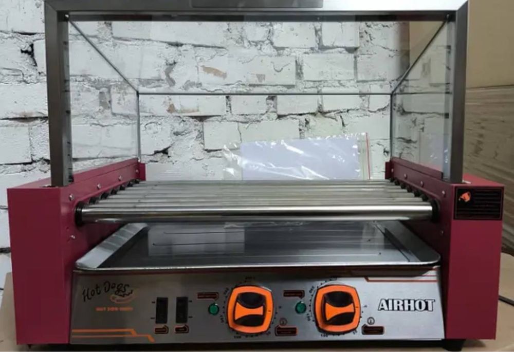 Роликовый гриль AIRHOT RG-7S с защитным экраном