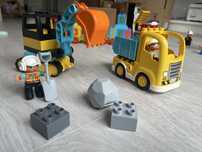 Lego duplo zestaw samochody budowlane 10931