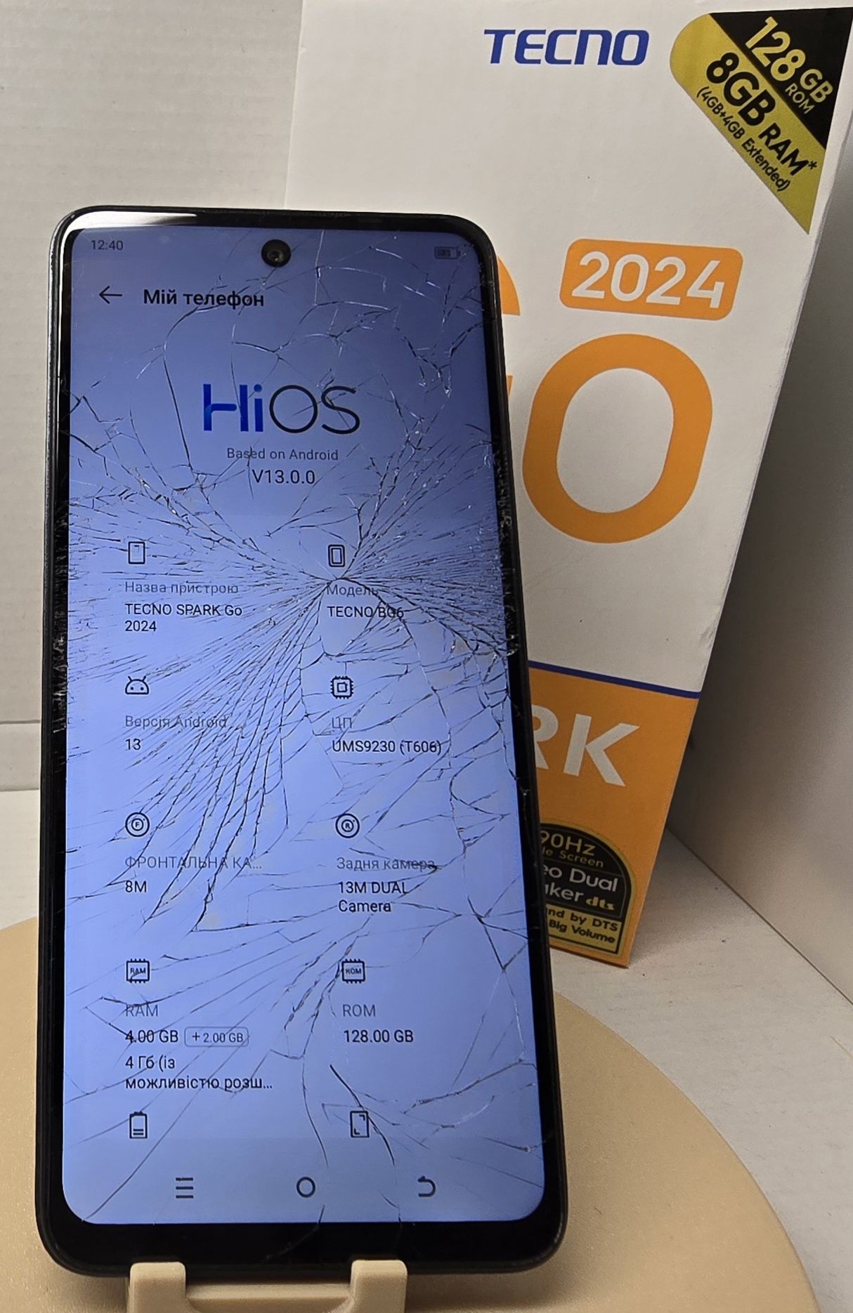 Tecno Spark Go 2024 4/128 з дефектом