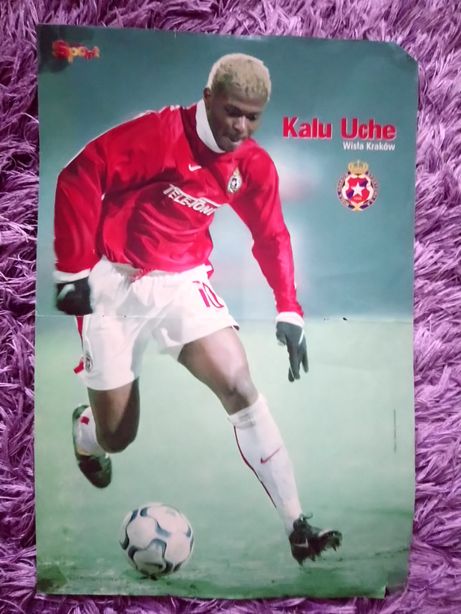 Plakat Kalu Uche (Wisła Kraków) / Vieri (Inter), 41x27cm, Bravo Sport