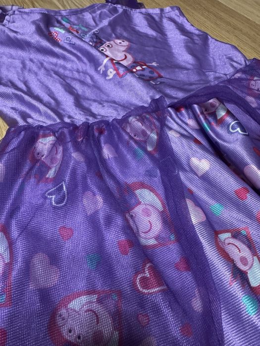 sukienka Peppa bal karnawałowy 116 fioletowa