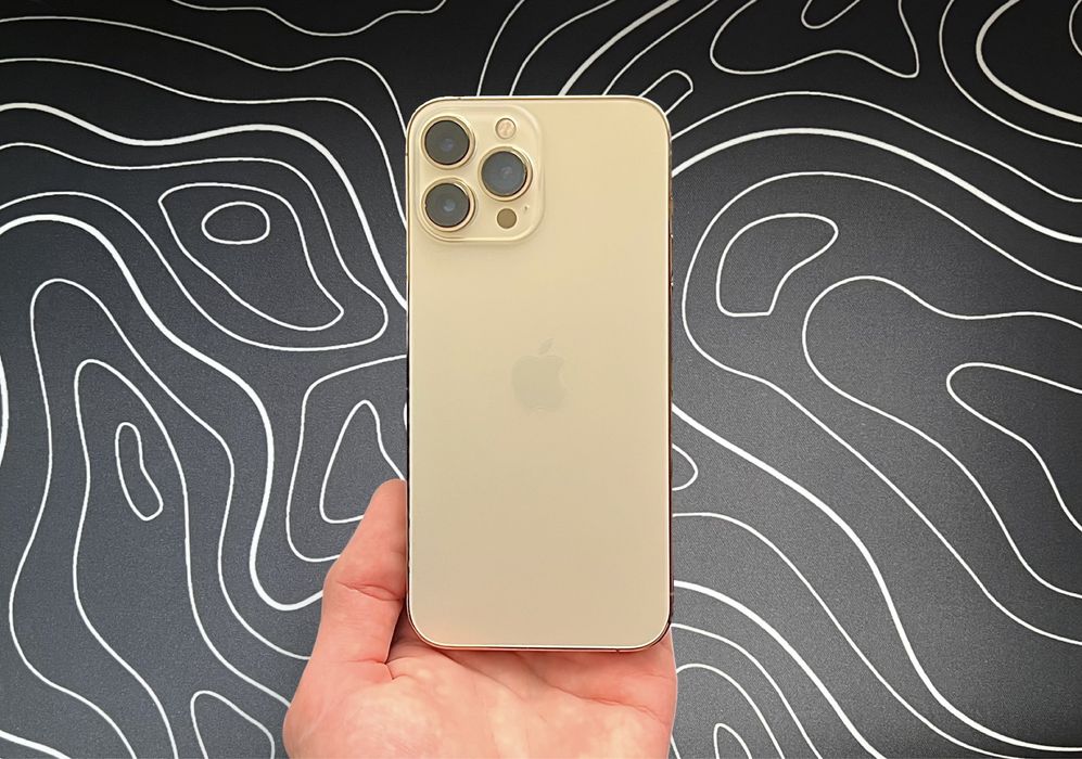 Почти новый - iPhone 13 PRO MAX - 128 гб - 89% АКБ - NEVERLOCK - GOLD