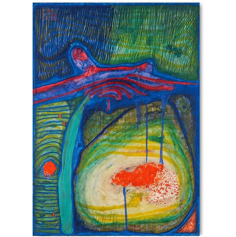 Friedensreich Hundertwasser plakat 50x70 cm