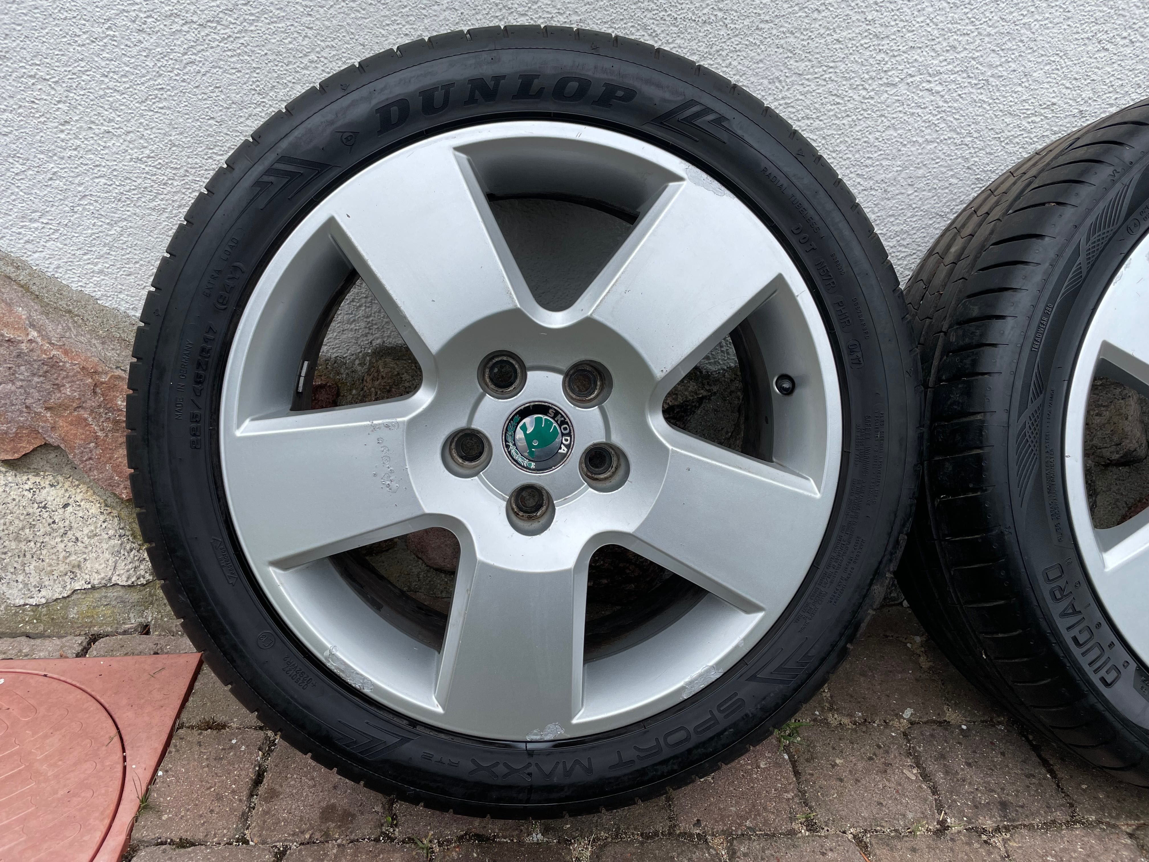 Koła felgi Skoda Seat VW Audi 5x112 lato 225/45/17