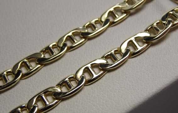 Złoty łańcuszek wzór Gucci 55 cm. 4,6 mm.