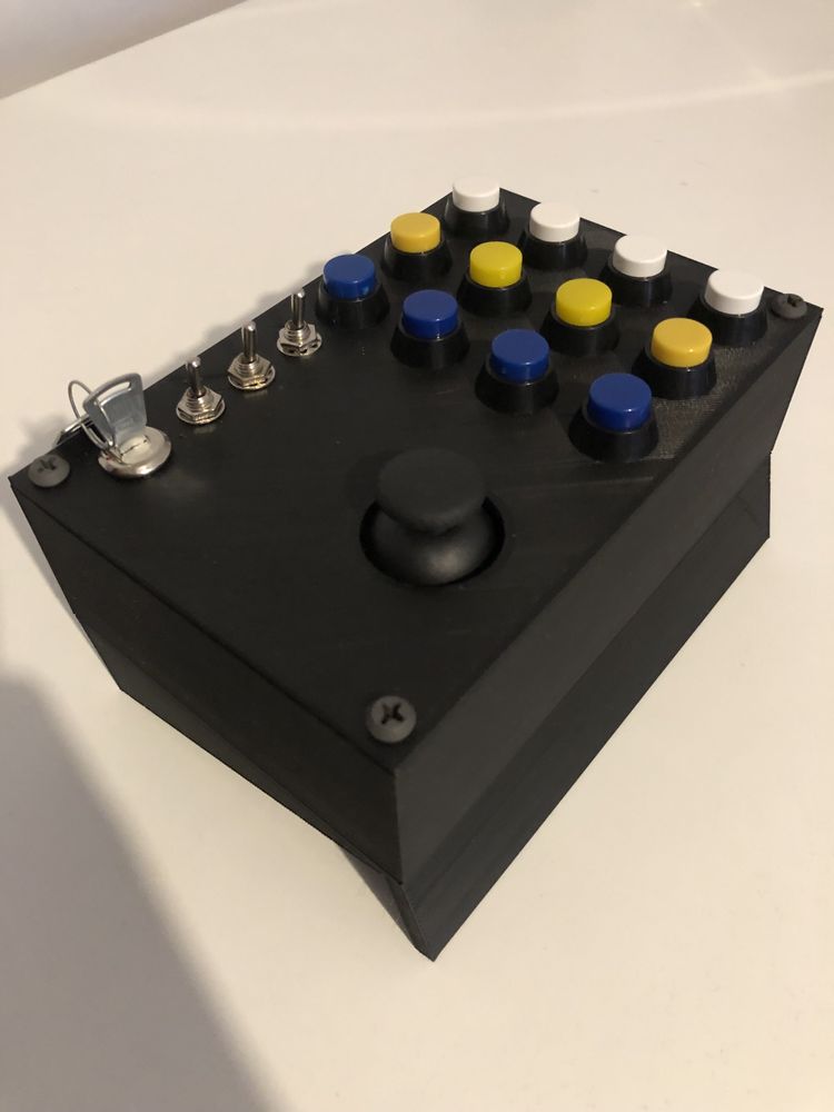 Button-box stacyjka joystick PC USB | Stacja do symulatorów PC deck