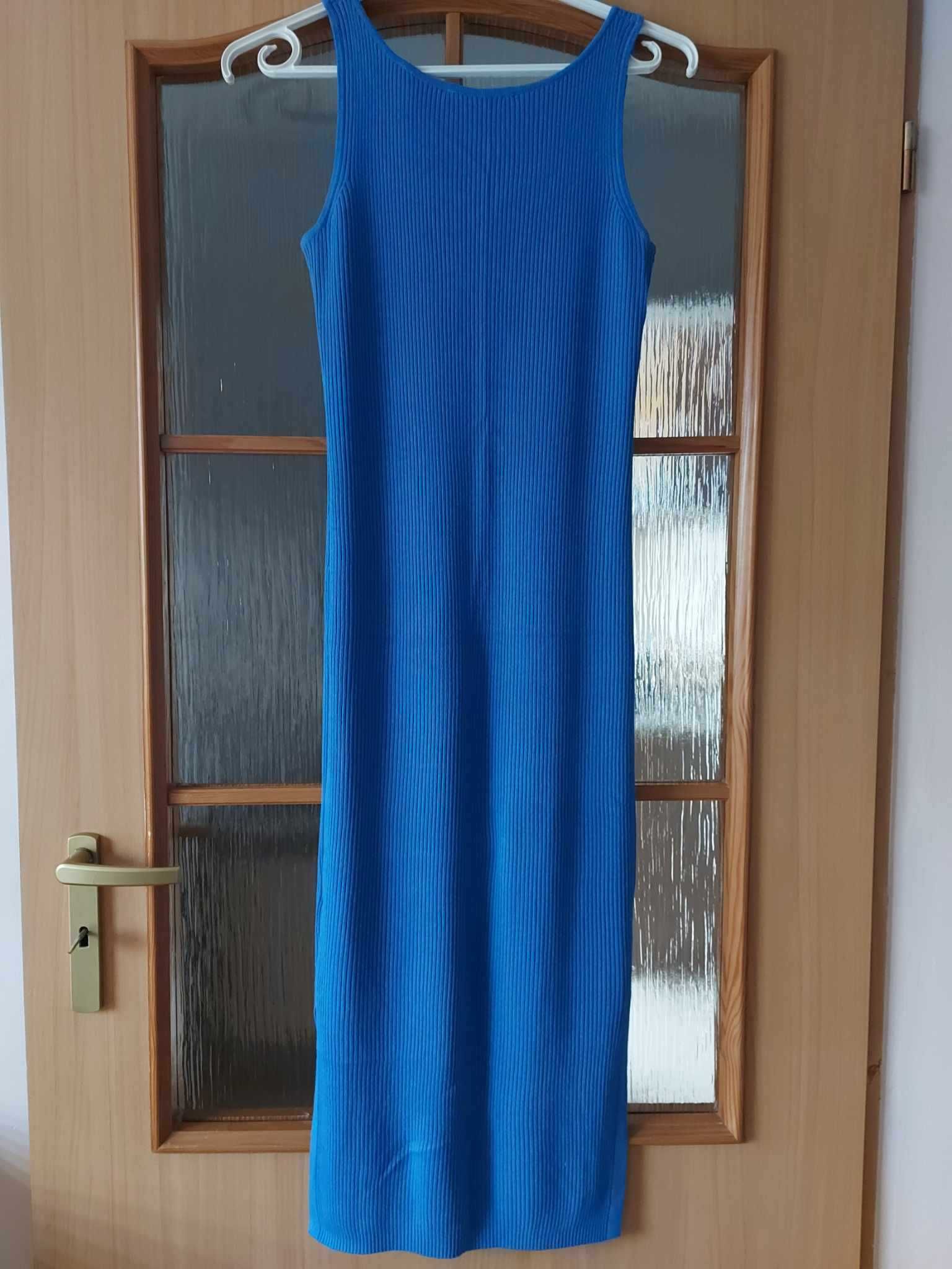 Nowa niebieska sukienka letnia sukienka kobaltowa Esprit XS
